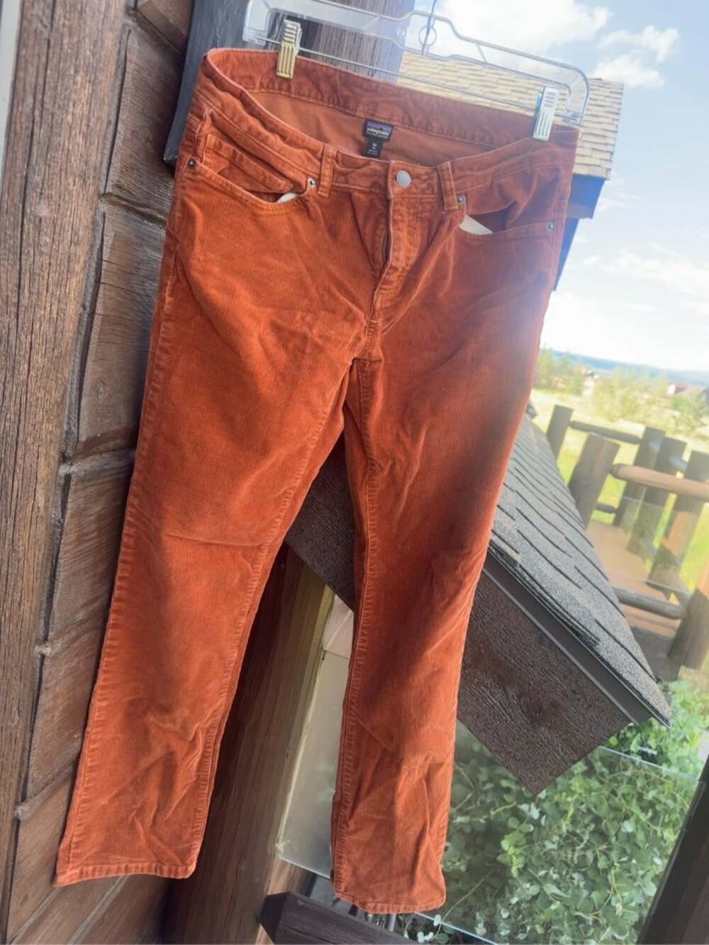 Patagonia Organic Cotton Corduroy Pants Rust Orange Size 30